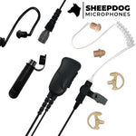 Sheepdog Police Lapel Mic Earpiece for Tait TP8100 TP9300 TP9400, Quick Disconnect